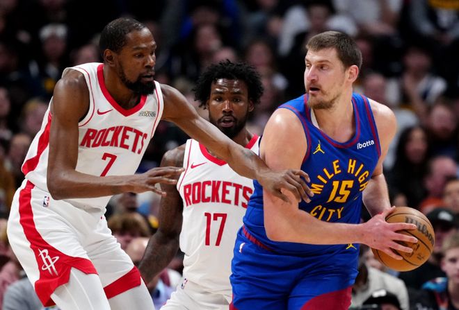 NBA西部排名收官战：雷霆马刺争夺榜首 掘金火箭