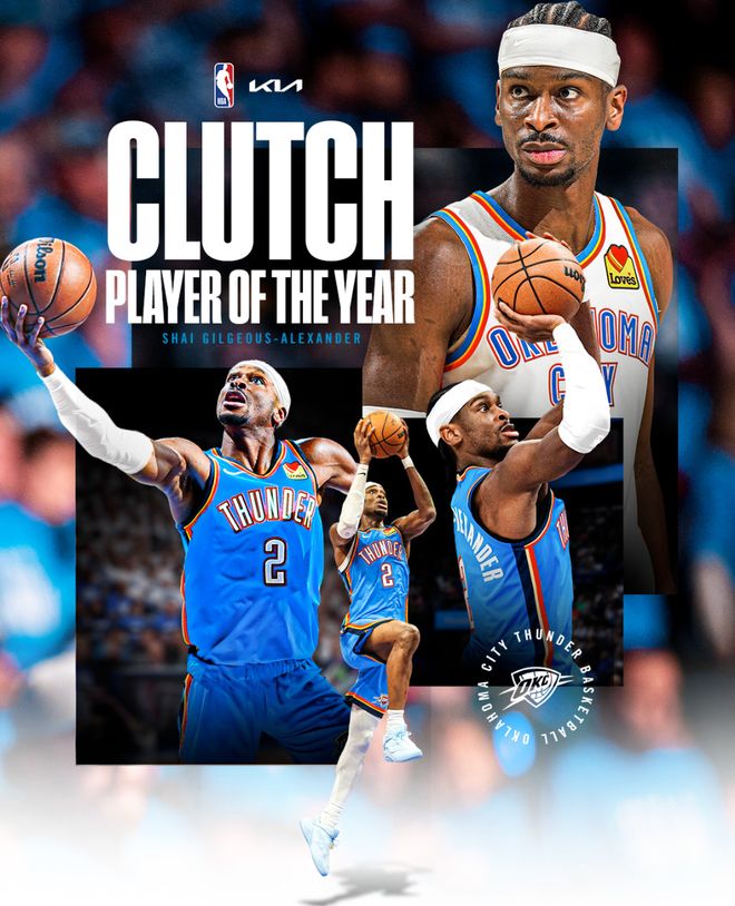 亚历山大荣膺关键之王 雷霆核心数据统治末节